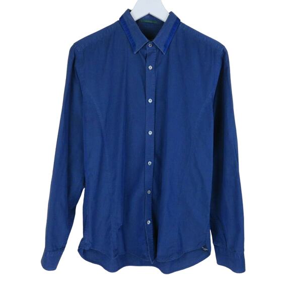 Ted Baker Blue Button Up Dress Shirt - Men's Large - Picture 1 of 7